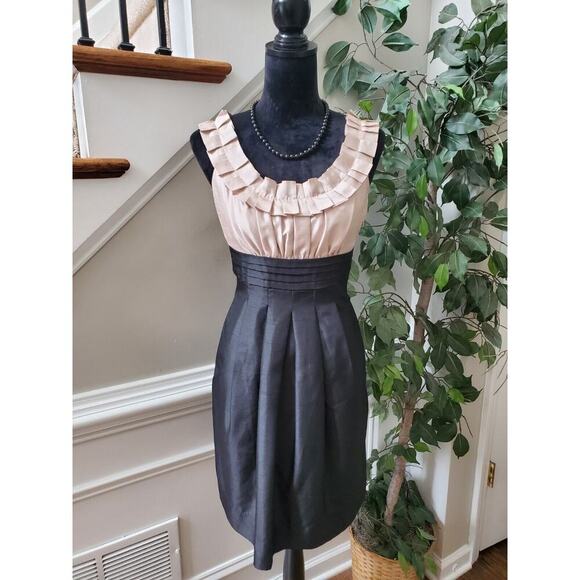 Jessica Howard Women's Black & Beige Round Neck Sleeveless Knee Length Dress 6P - Picture 13 of 13